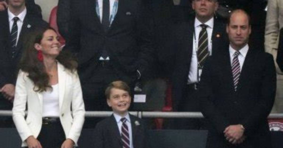Prince George, 7, Cheers with Excitement for Team England’s 1St Goal Against Italy in Euro 2020 Final