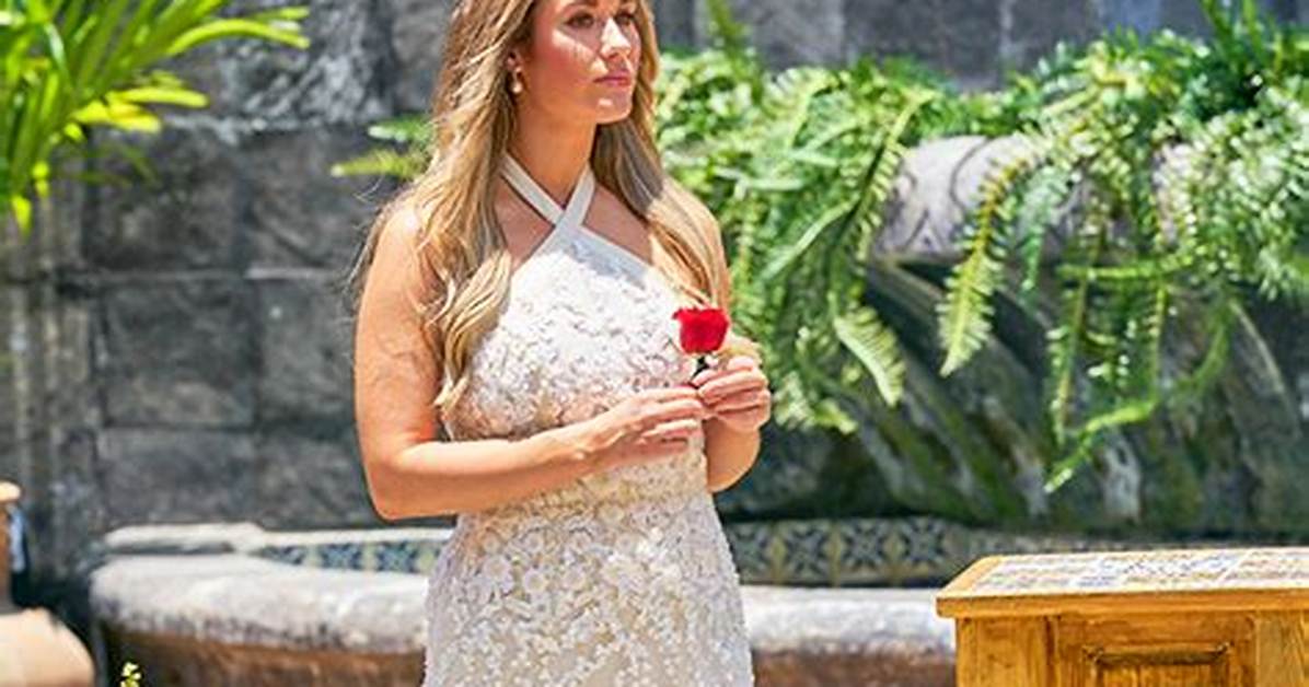 Rachel Recchia Stuns in White Halter Dress for Final Rose Ceremony on ‘The Bachelorette’
