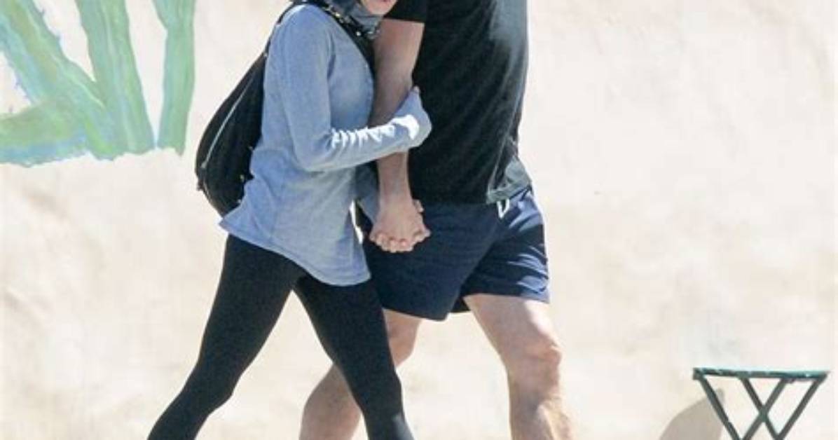 Renee Zellweger & Ant Anstead Hold Hands & Take His Son for a Walk in Laguna Beach — Photos