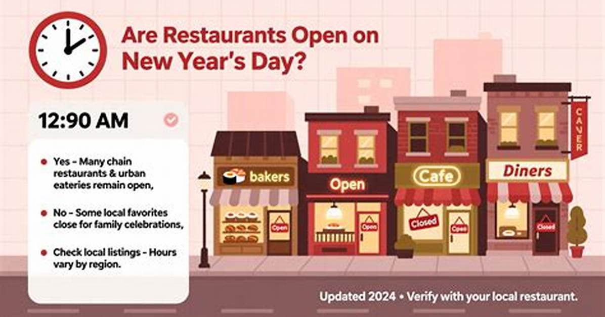 Restaurants Open on New Year's Day 2020 – Hollywood Life