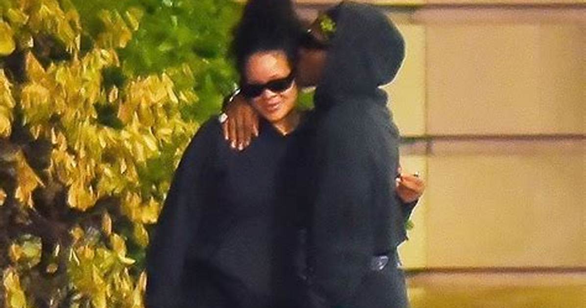 Rihanna Enjoys Kiss from Asap Rocky on Late Night Date: Photos – Hollywood Life