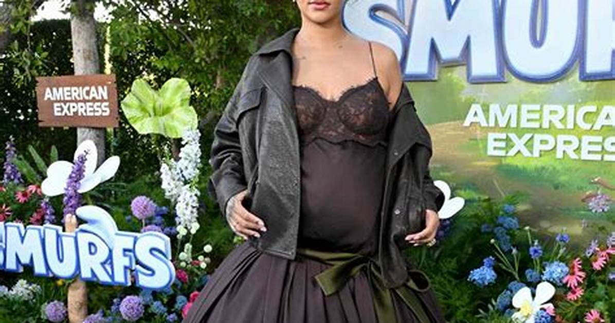 Rihanna Reveals Her Lacy Lingerie Underneath Black Tank Top for Night out — Photo