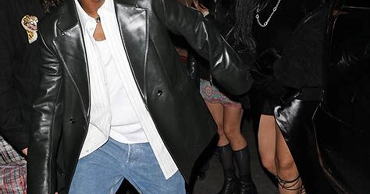 Rihanna Rocks Black Mini & A$Ap Rocky Sports Leather During Late-Night Date at La Club – Pics