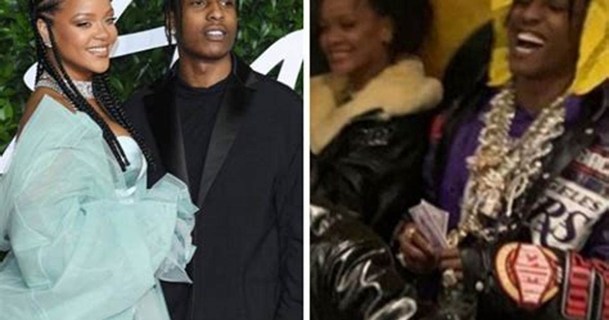 Rihanna & Rumored Ex A$Ap Rocky Reportedly Get Cozy at Louis Vuitton Fashion Show