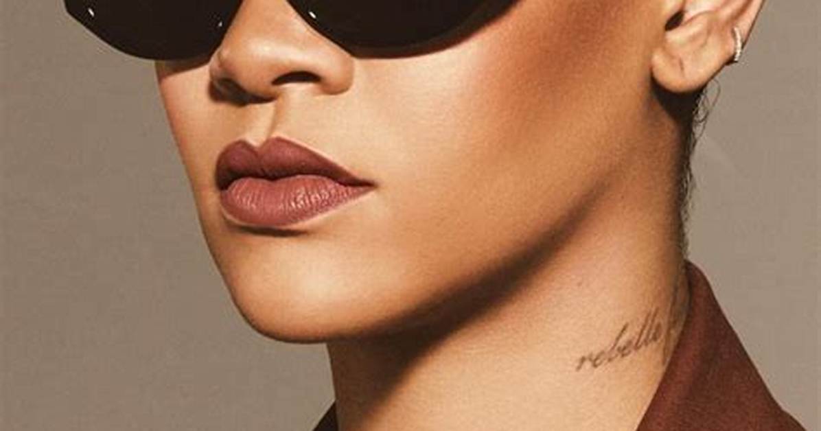 Rihanna’s Strapless Swimsuit & Sunglasses – Fenty Beauty Ad Photo – Hollywood Life