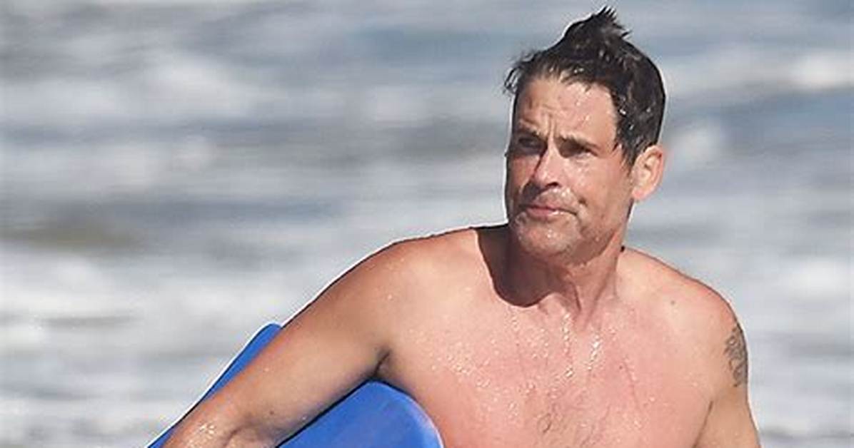 Rob Lowe, 56, Is Hunkier Than Ever Going Shirtless Boogie Boarding with Son Matthew, 27