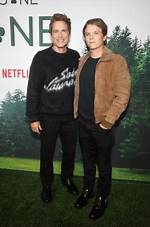 Rob Lowe Bonds with Look-Alike Sons Matthew, 29, & John, 27, on St. Tropez Vacation