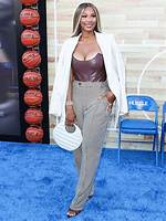 Savannah James’ Leather Corset Top at ‘Hustle’ Premiere: Photos – Hollywood Life