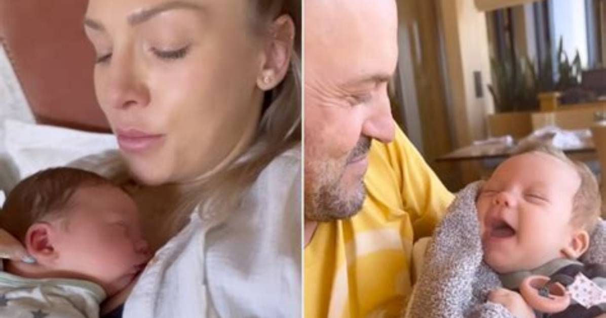Sharna Burgess Shares Sweet Video of Baby Zane Resting on Her 4 Days After Giving Birth