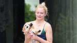 Sophie Turner Carries New Puppy & Rocks Green Bikini for Hangout with Priyanka Chopra After Her Dog Dies