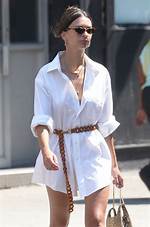 Stars in Shirt-Dresses: Julianne Hough, Kylie Jenner & More Stars Wearing Short Shirts as Dresses