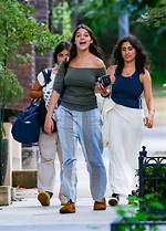 Suri Cruise,13, Strolls with Look-a-Like Mom Katie Holmes After Dad Tom Is ‘Challenged’ by Justin Bieber