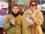 Suri Cruise,14, Looks Identical to Mom Katie Holmes as She Enjoys Lunch with Pals in Rare Spotting
