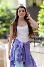 Suri Cruise, 15, Seen in 1St Pics of Her Walking Her Adorable Puppy While Rocking Flared Jeans