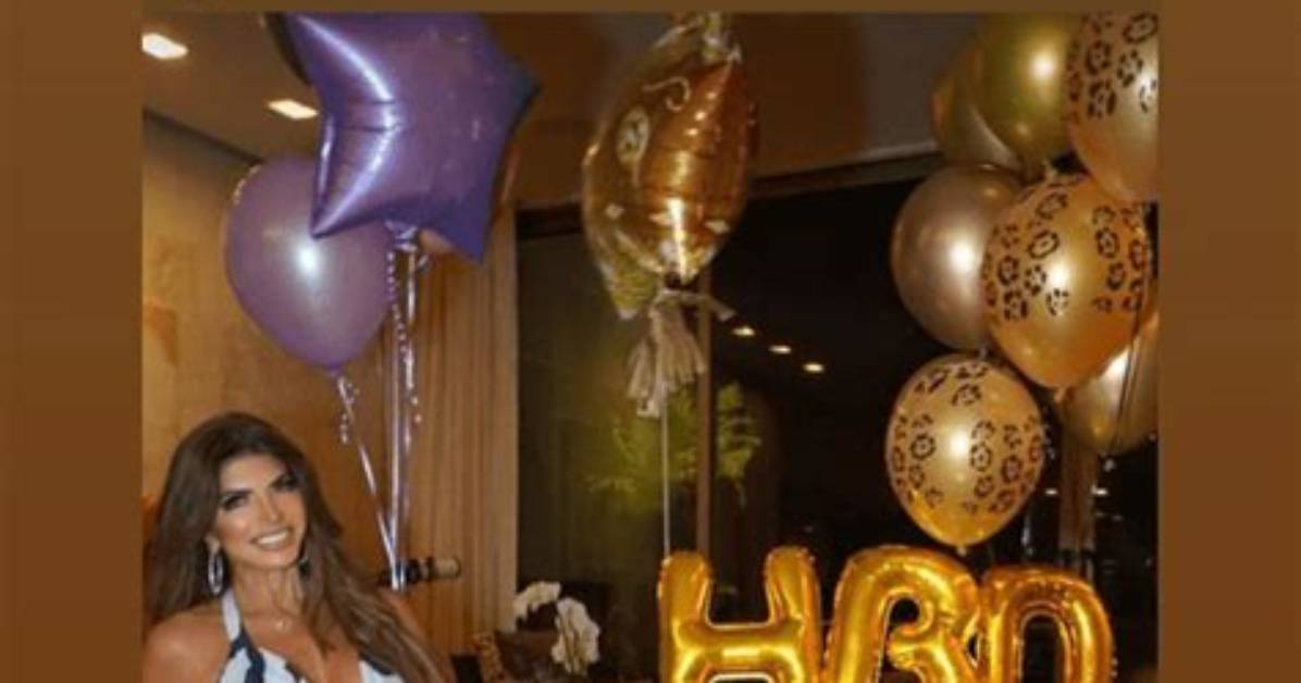 Teresa Giudice Celebrates 50Th Birthday on the Beach in Black Bikini