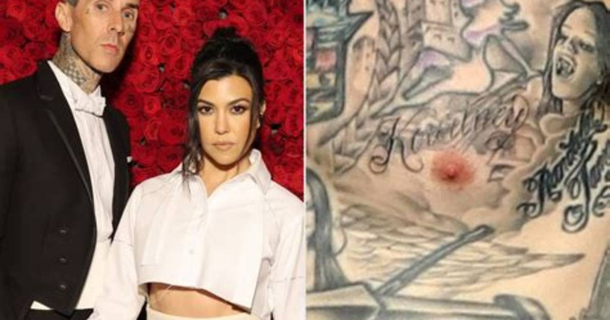 Travis Barker Gets Kourtney Kardashian Tattoo – Hollywood Life