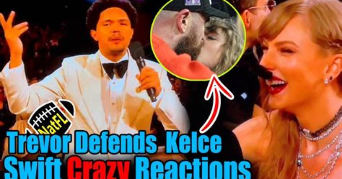 Trevor Noah Defends Taylor Swift Supporting Travis Kelce at Nfl Games in Grammys Monologue: ‘Let Her Live’