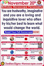 Uncover the Zodiac Sign Associated with November 20Th