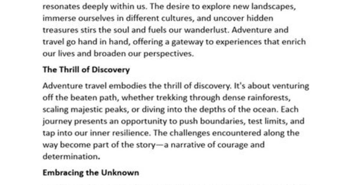 Unleashing the Spirit of Adventure: the Remarkable Journey of Ukadventurecouple