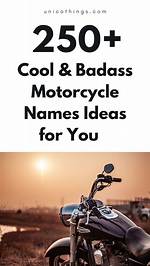 Unparalleled Motorcycle Names for the Masculine Spirit