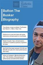 What Is Button the Busker Net Worth? Singer Tony Button Wiki