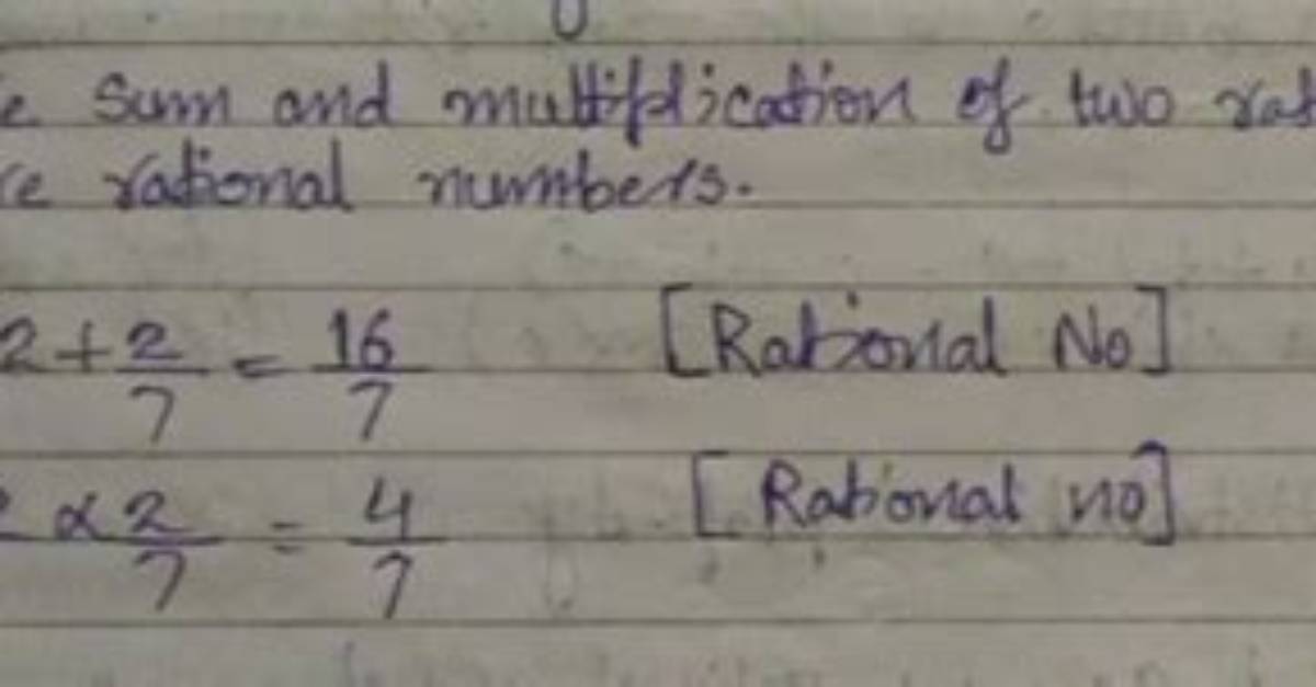 What Is the Sum of a Rational and Irrational Number