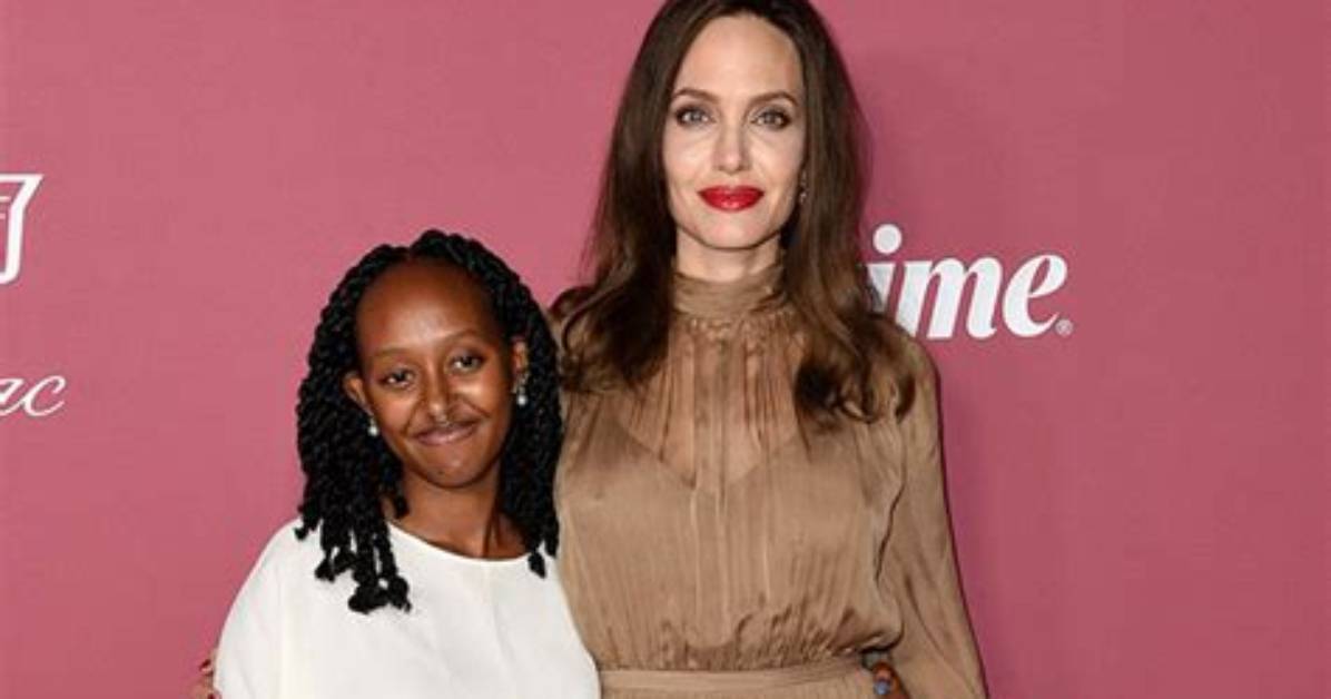 Zahara Jolie-Pitt, 17, Rocks Cute Dress as She Jets out of D. C. with Mom Angelina