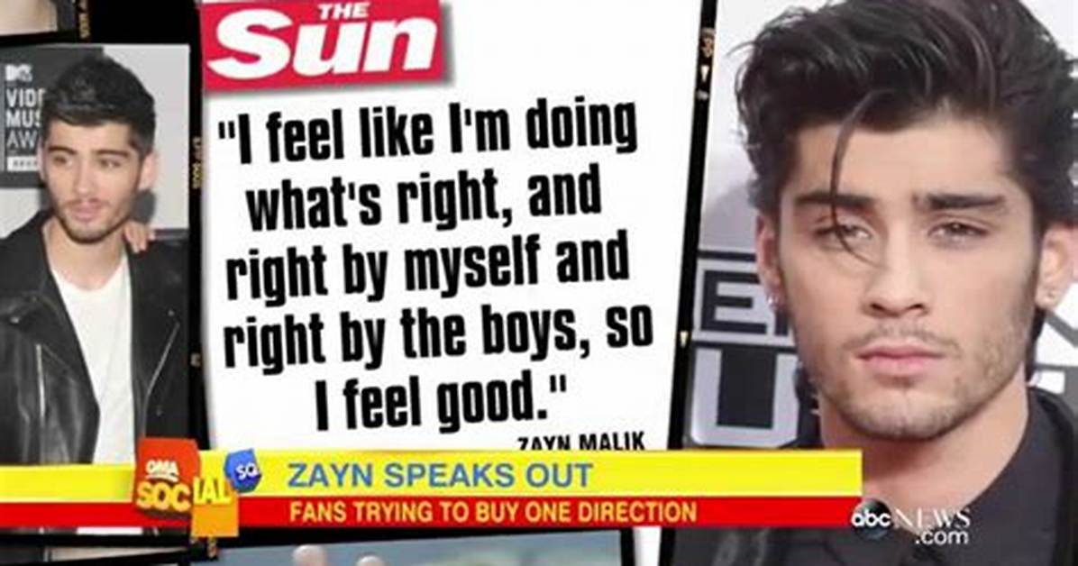 Zayn Malik Leaving One Direction Prompts Him to Get Ink – Hollywood Life